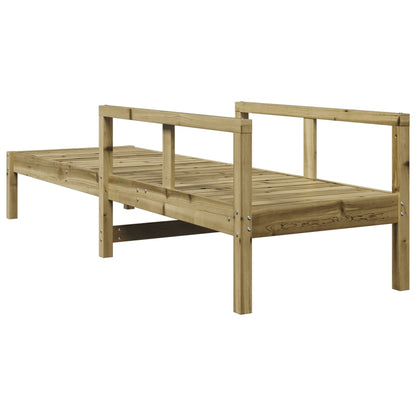 Tumbona De Madera De Pino Impregnada 199,5x62x55 Cm / Vetonek_1