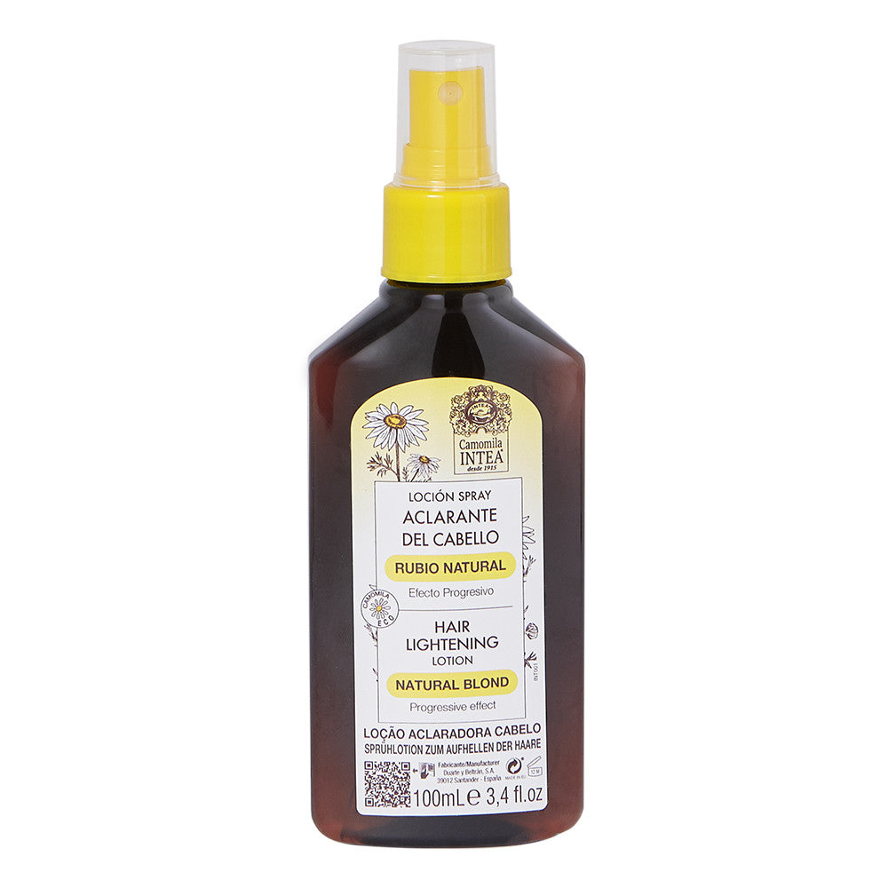 Loción Aclarante Cabello Castaño-rubio Camomila Rubio Natural Intea 100ml