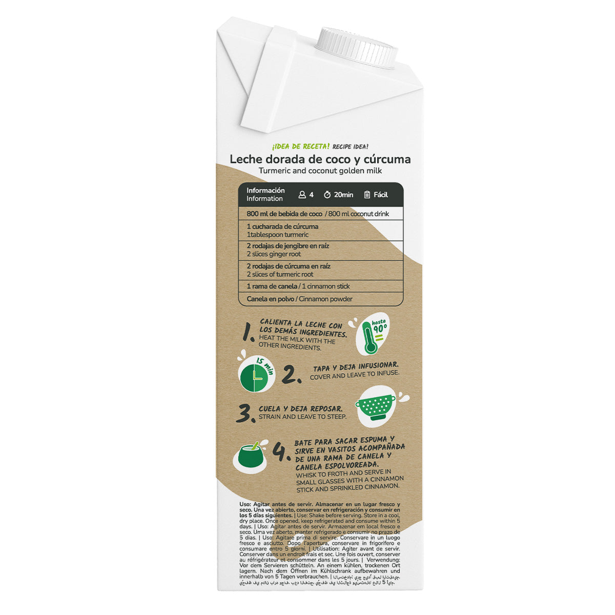 Pack de 6 Bebidas de Coco Eco Planeta Huerto 1L