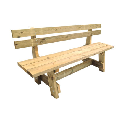 Banco De Madera Con Respaldo Masgames Vic._0