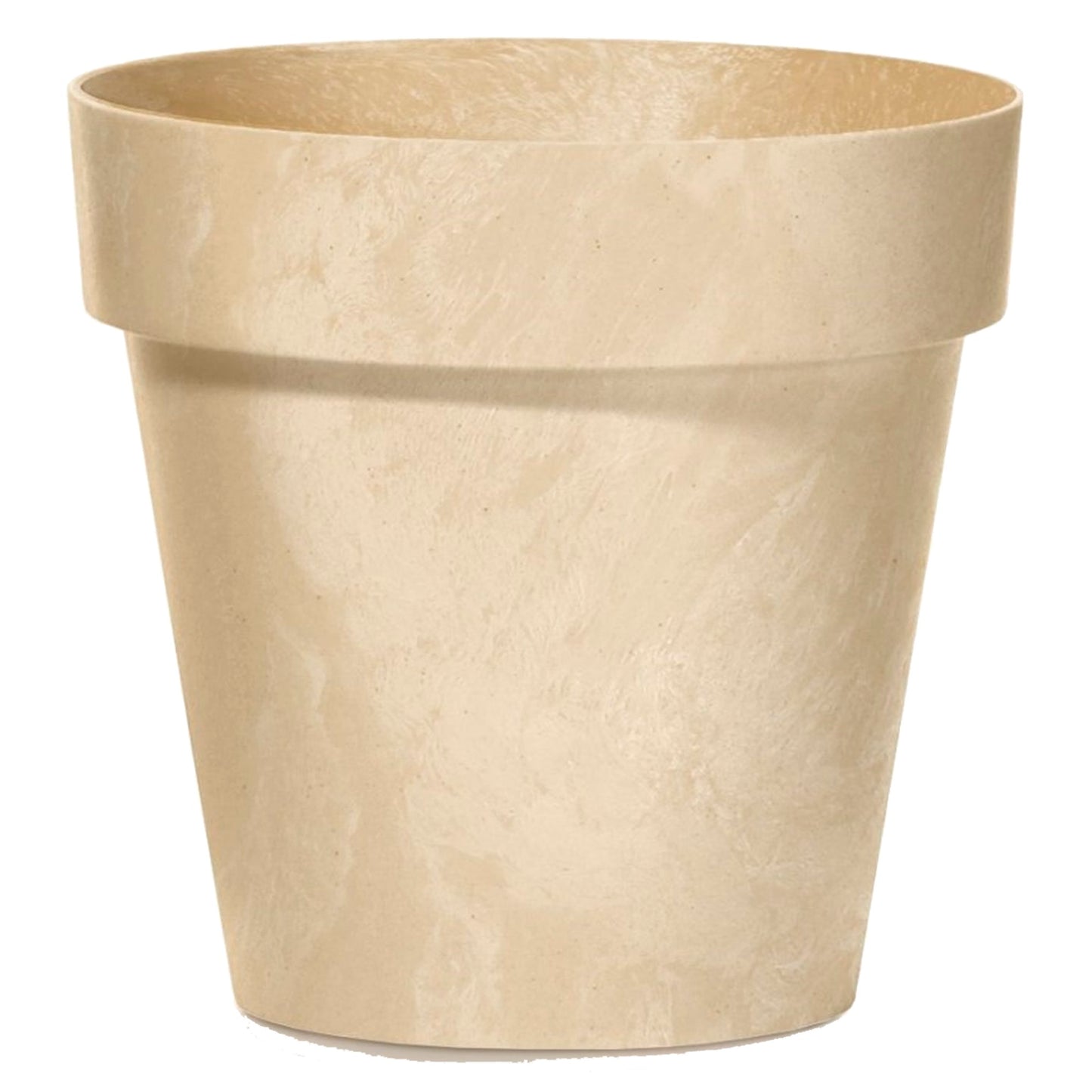 Maceta Cube Beton Effect 12l., Dimensiones (mm) 300x300x266, Color Crema_0