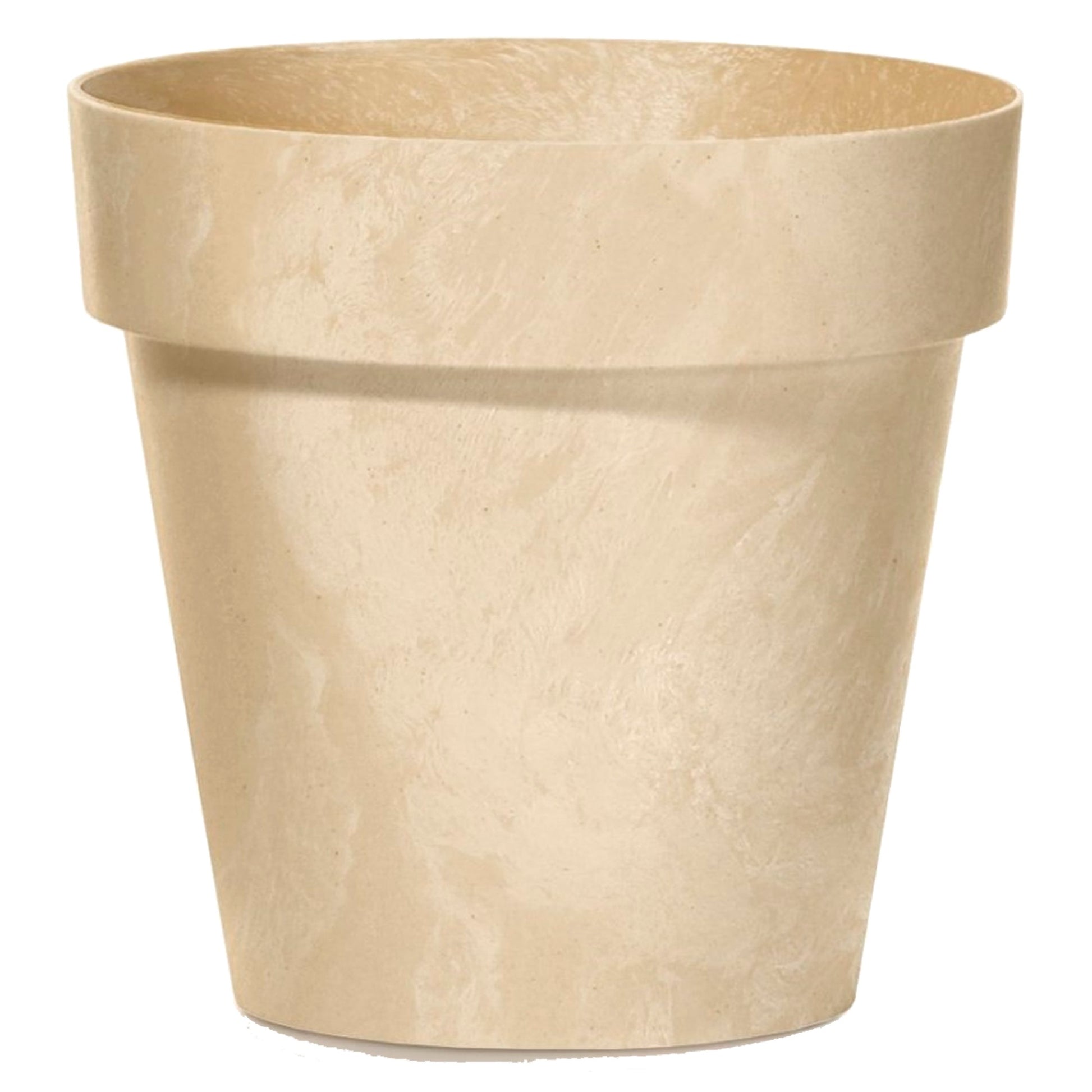 Maceta Cube Beton Effect 12l., Dimensiones (mm) 300x300x266, Color Crema_0