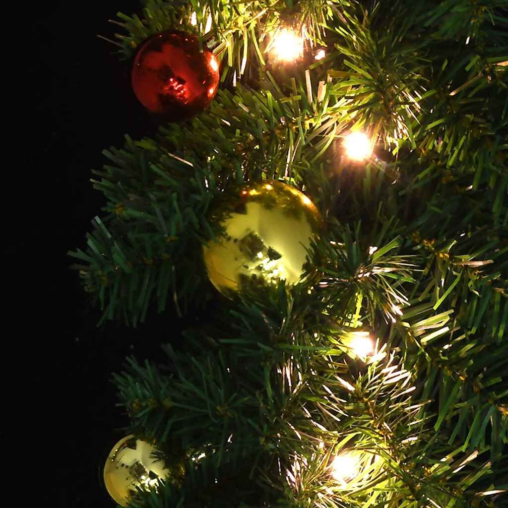 Vidaxl Guirnalda De Navidad Decorada Con Bolas Y Luces Led 5 M_4