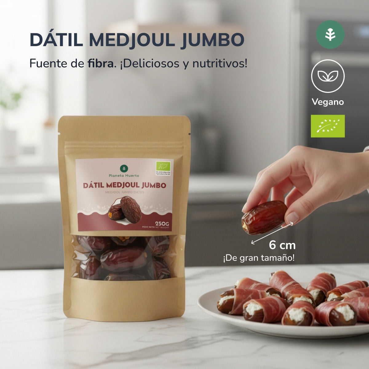 Planeta Huerto jumbo medjoul tâmaras 500 g