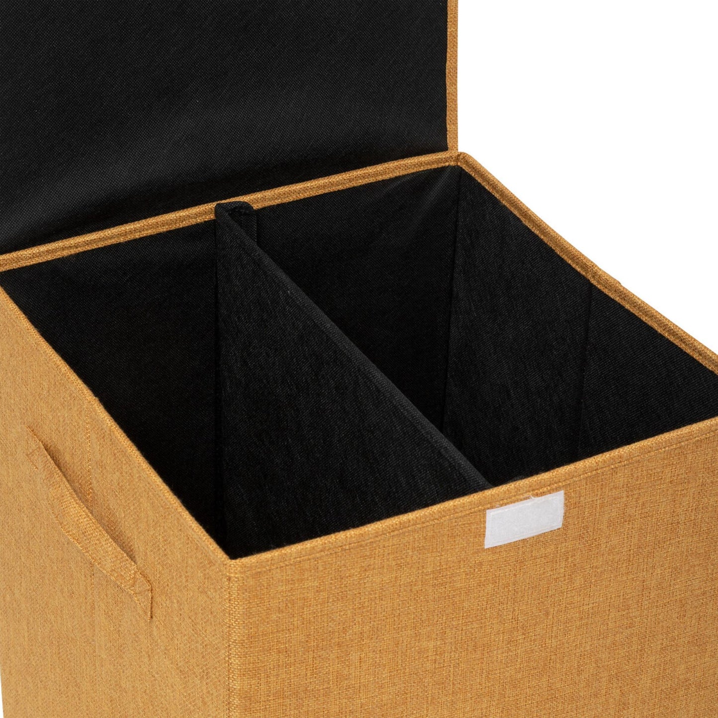 Cesta De Ropa Colors 74l Mdf Y Poliéster Mostaza_3