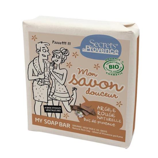 Sabonete em barra de argila vermelha Secrets de Provence 100 g