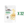 Pack 32 x Sopa GOURMET Nature's Creations com guarnição natural de frango e vegetais 40 g