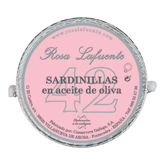 Sardinhas pequenas em azeite 42 unidades Rosa Lafuente 84 g