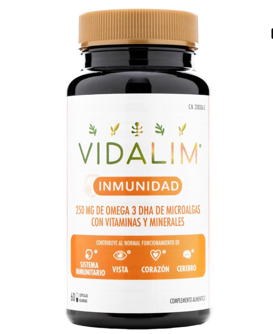 Vidalim Inmunidad - Omega 3 250 Mg Dha + Vitaminas Y Minerales Pack Oferta 120 Cápsulas_1