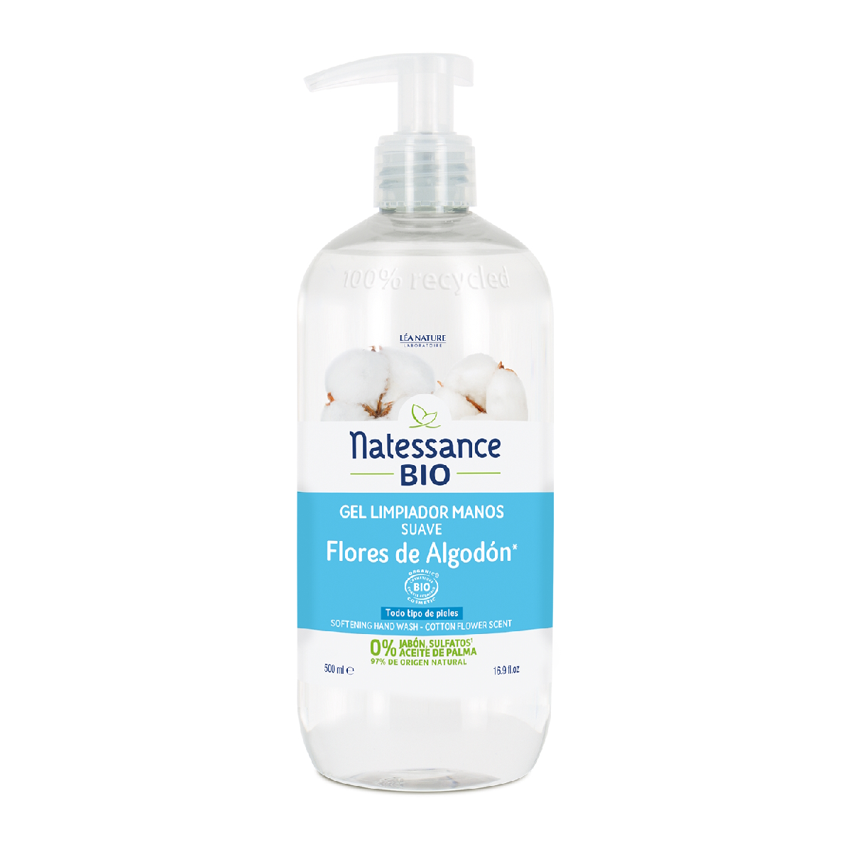 Sabonete Líquido para as Mãos Natessance Flor de Algodão 500 ml