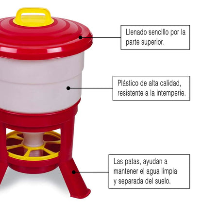Comedero Para Gallinas Imperial Gaun - 40 Litros_2