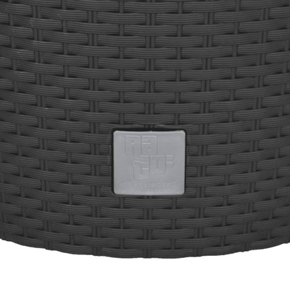 Macetero Interior Extraíble Pp Ratán Gris Antracita 15/15,3 L_5