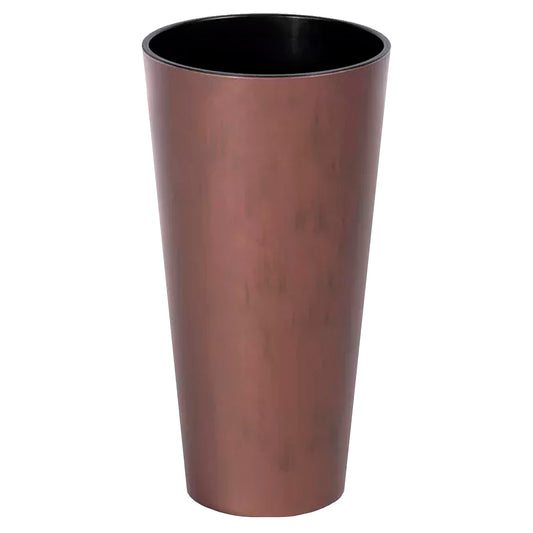 Maceta Tubus Slim Corten 64l., Con Depósito, Dimensiones (mm) 400x400x762, Color Cobre_0