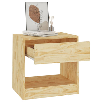Mesitas De Noche 2 Uds Madera Maciza De Pino 40x31x40 Cm_2