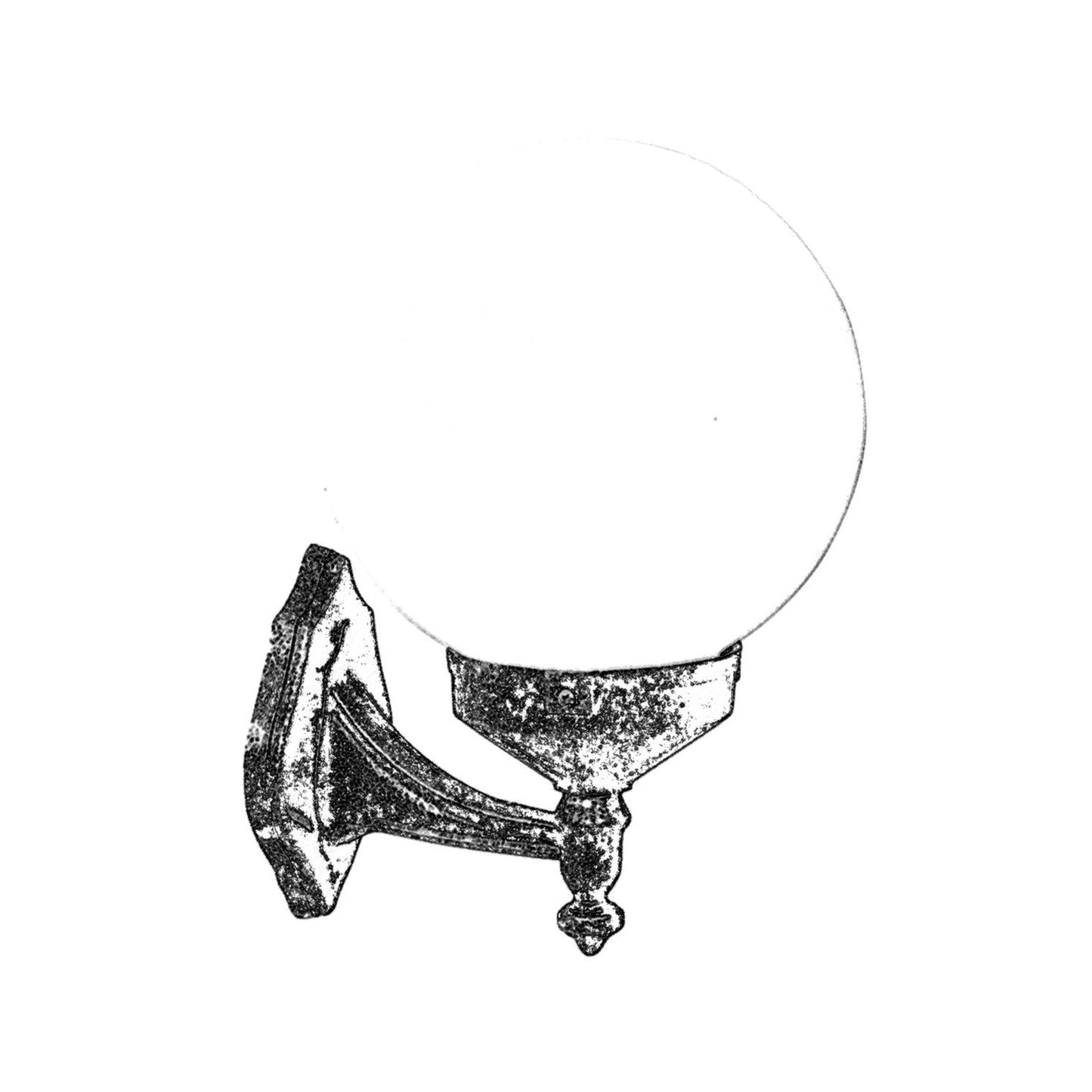 Aplique De Pared Para Exterior, Abs , Marrón, 30x25x35, Casquillo E 27 Max 60 W