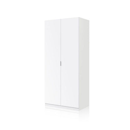 Armario Astra 2 Puertas Melamina, Blanco, 81 X 180 X 52_2
