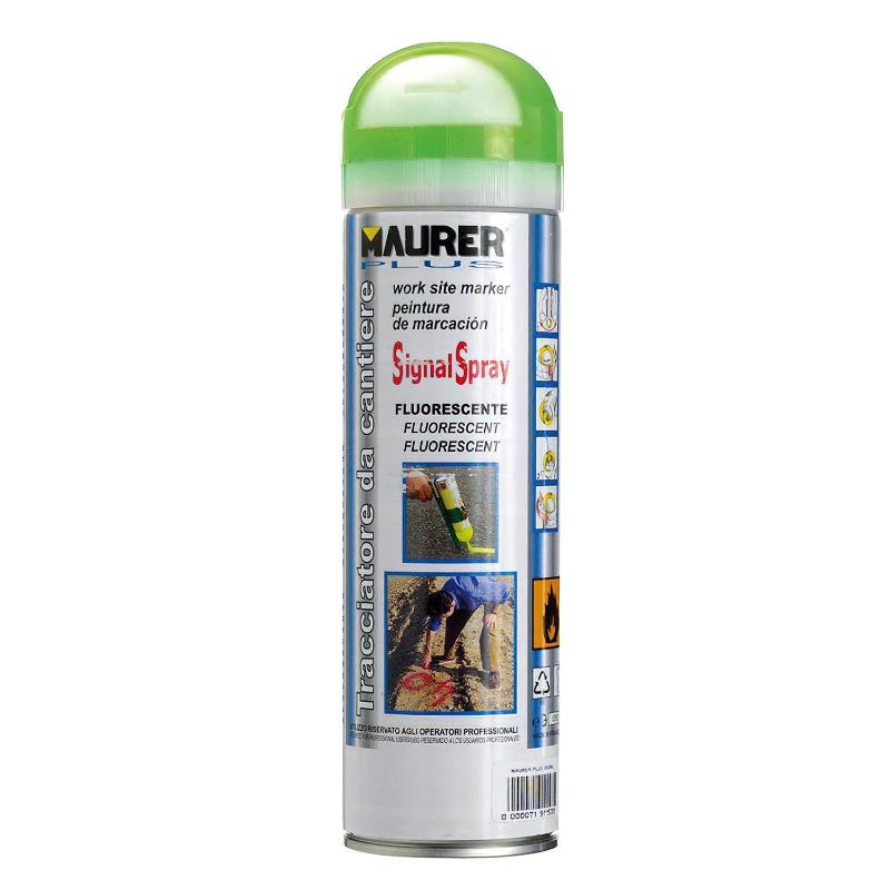 Spray Pintura Trazador Verde Fluorescente 500 Ml._0