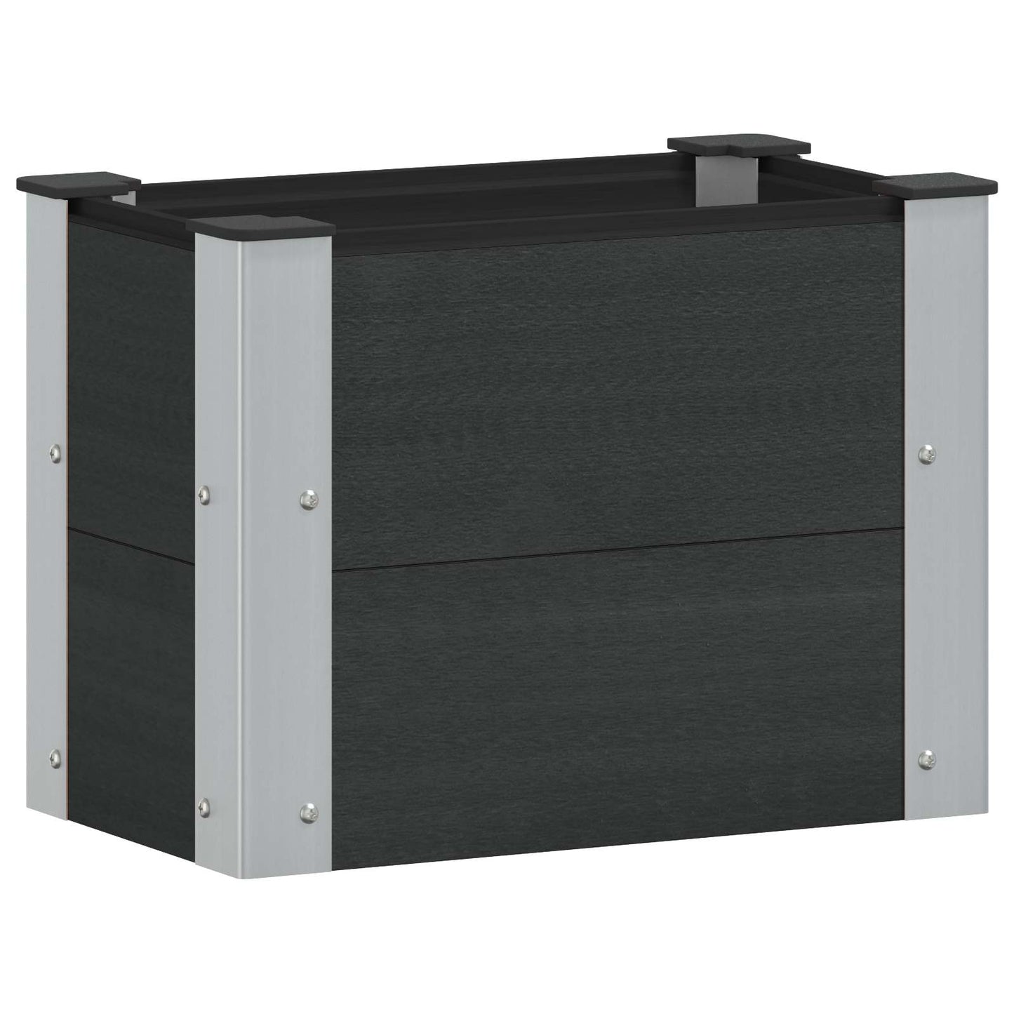 Arriate Elevado Negro 50 X 30 X 36 Cm_0