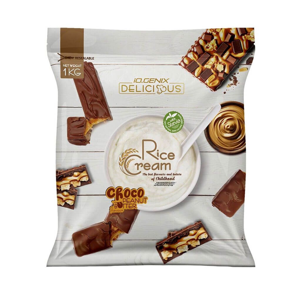 Rice Cream (crema De Arroz) - 1kg - Chocolate Con Crema De Cacahuete - Harina De Arroz - Io.genix_0