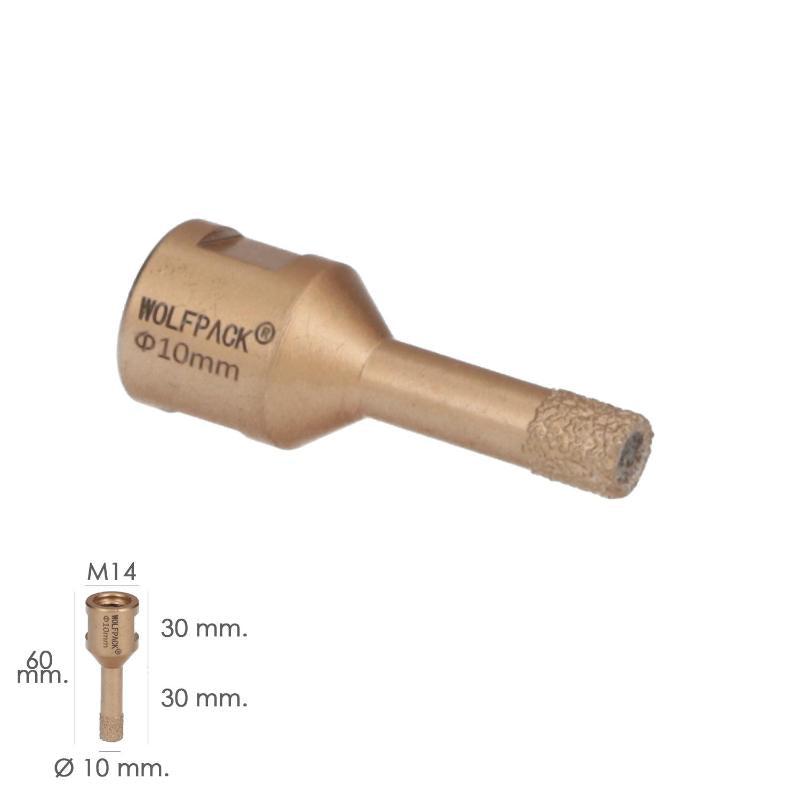 Corona Diamante Para Amoladora Ø 10 Mm. Conexión Rosca M14. Corte Seco_1