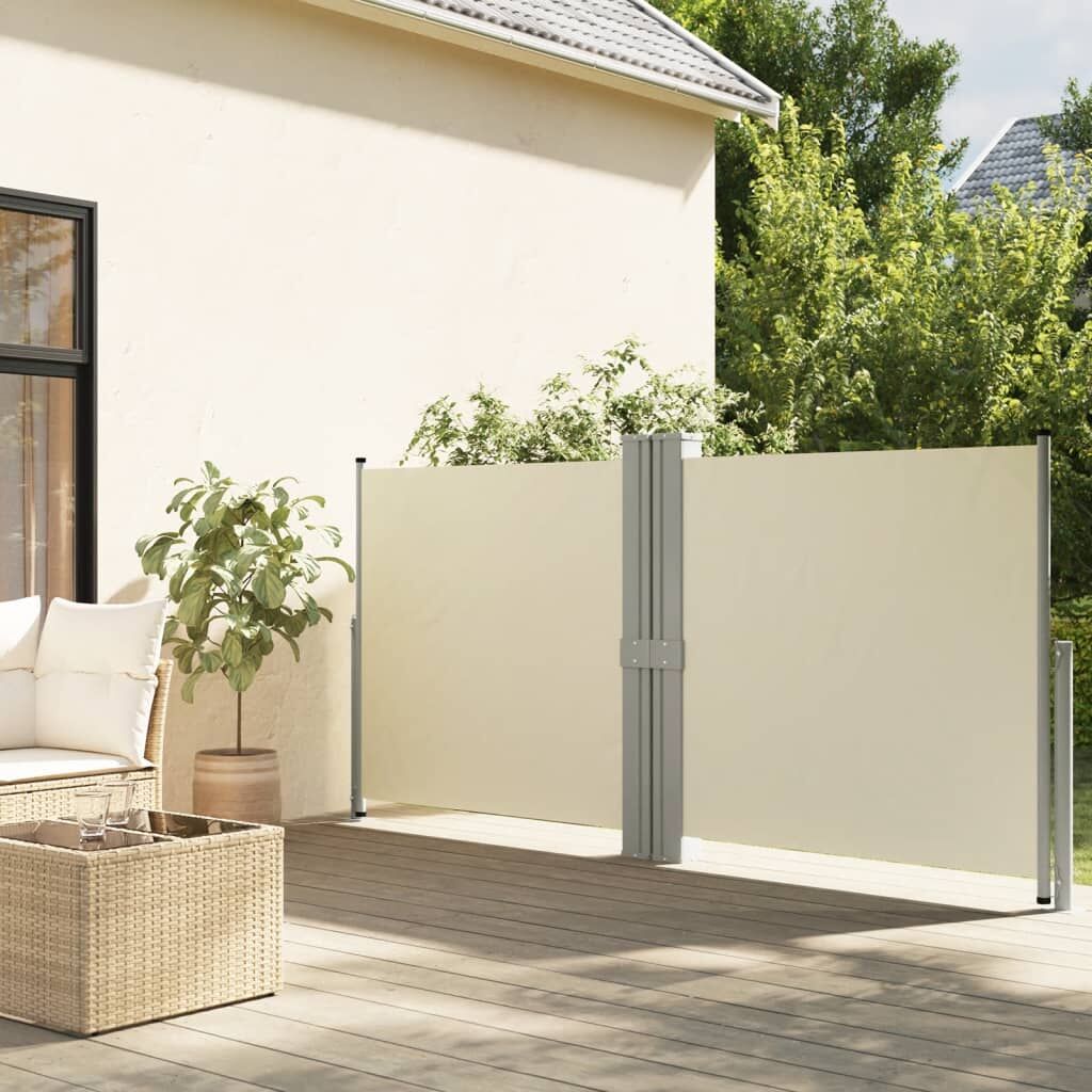 Vidaxl Toldo Lateral Retráctil Crema 140x1200 Cm_1