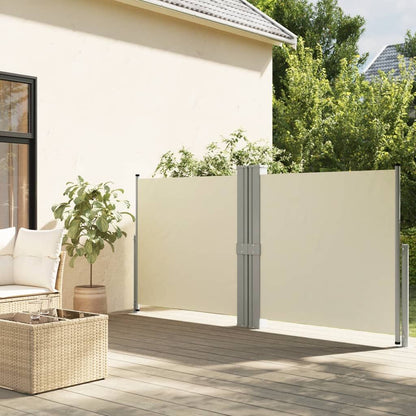 Vidaxl Toldo Lateral Retráctil Crema 140x1200 Cm_1