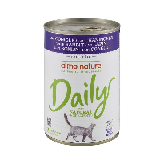 24u X400gr Lata Daily Almo Para Gato De Conejo_0