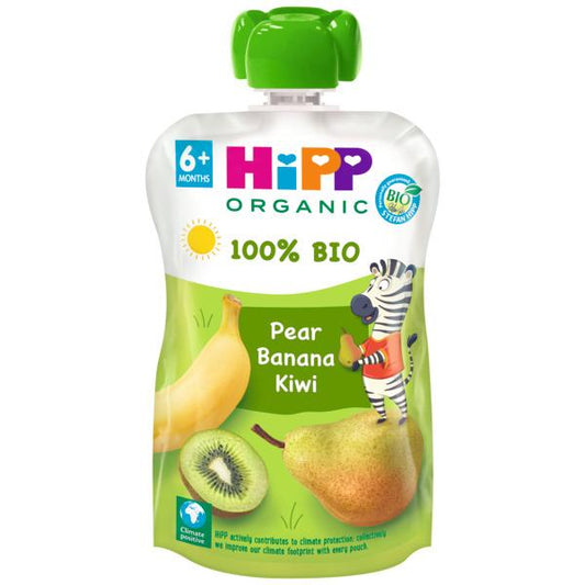 HiPP Organic Pêra, Banana e Kiwi Pouch +6 meses 100 g