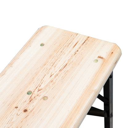 Outsunny Set De Mesa Y Bancos Plegables Para Picnic 120x50x76cm_4