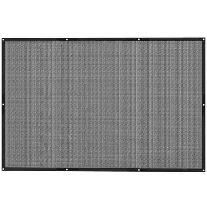 Outsunny Toldo Vela De Sombra Rectangular 3x2 M Protección Solar 65% Negro_0