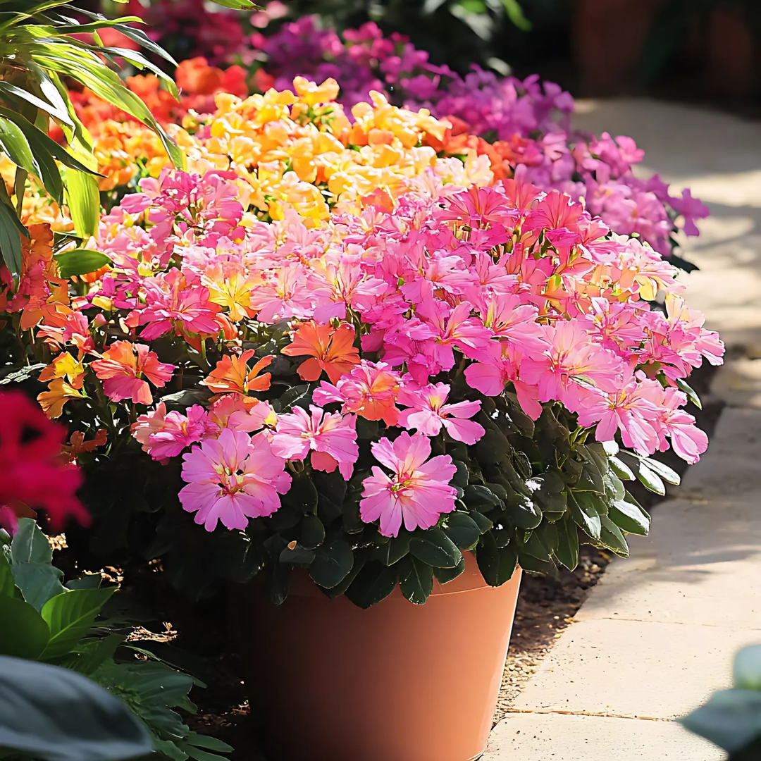 Siskiyou Lewisia - 3 Pzs - Lewisia Cotyledon - Altura 10-20cm - ⌀10cm_1