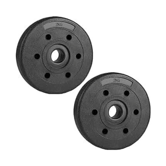 Discos De Pesas Perpetual De 2 Kg (paquete De 2) Piezas Sueltas Con Orificio De 25 Mm_0