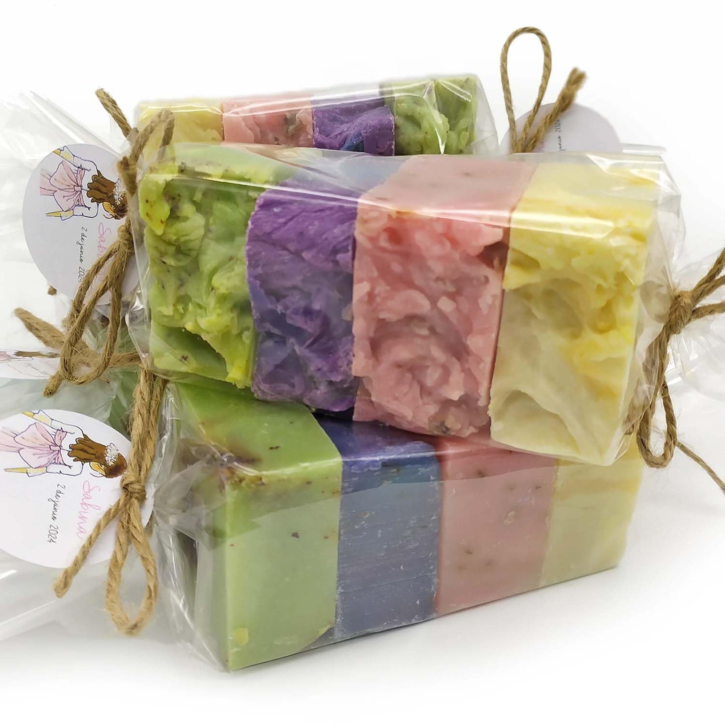 Pack 4 Jabones Naturales - Jabón Artesano De Aceite De Oliva Para Todo Tipo De Piel - Regalo Original Días Especiales_1