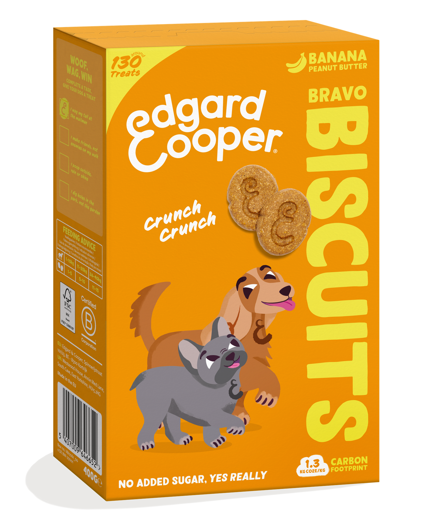 Biscoitos de banana Edgard Cooper 400g