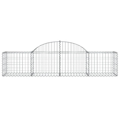 Cestas De Gaviones 50 Uds Forma De Arco Hierro 200x50x40/60 Cm_3