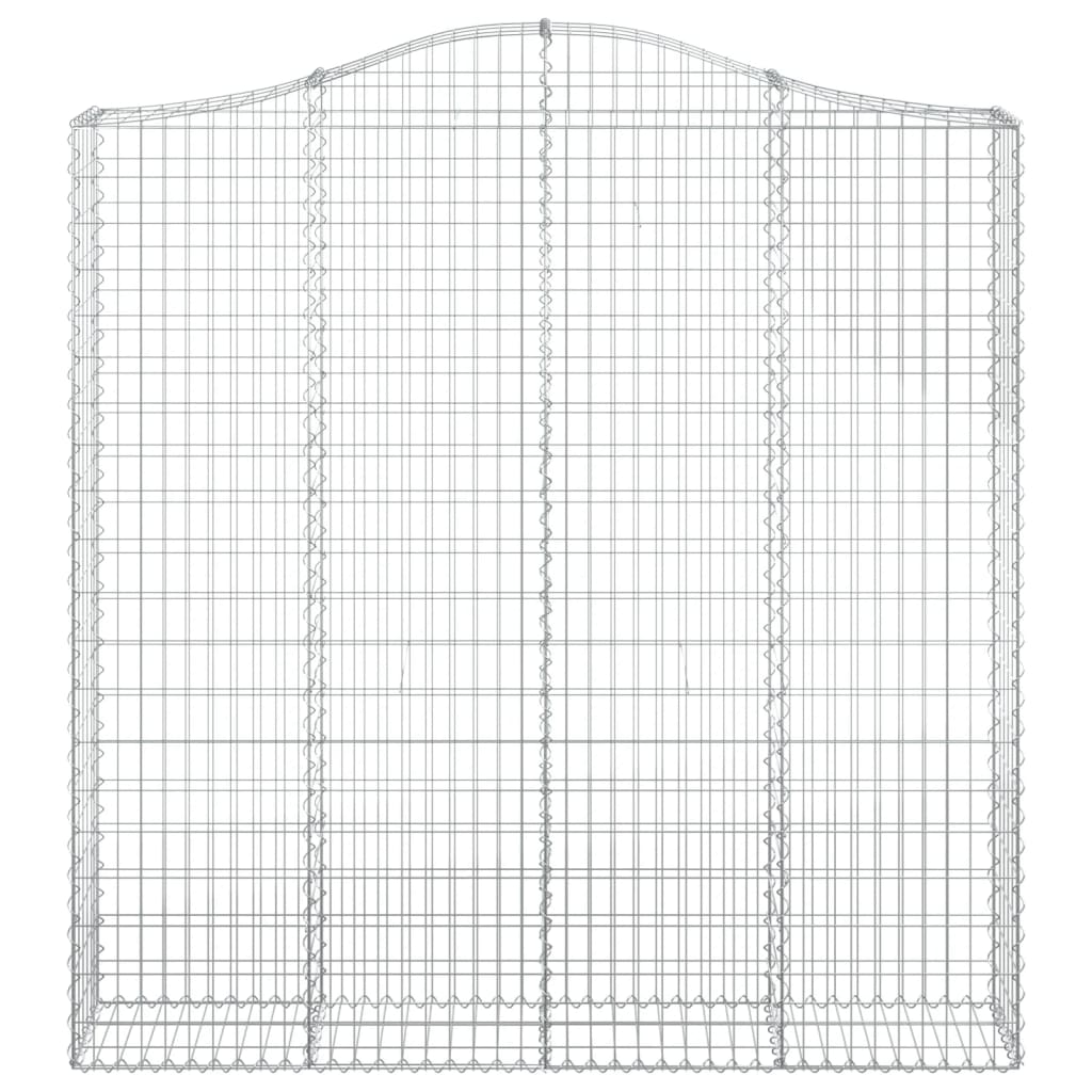 Cestas De Gaviones 4 Uds Forma De Arco Hierro 200x30x200/220 Cm_3
