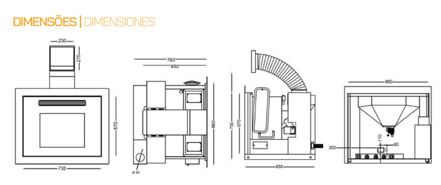 Insertables Calefactores A Leña Metlor Modelo Maxus Hidro 25_2