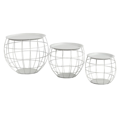 Kit 3 Mesitas De Centro Redondas Baloon Thinia Home_0
