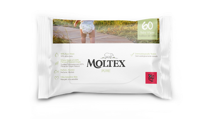 Toalhitas Húmidas Moltex Pure &amp;amp; Nature 60 Unidades