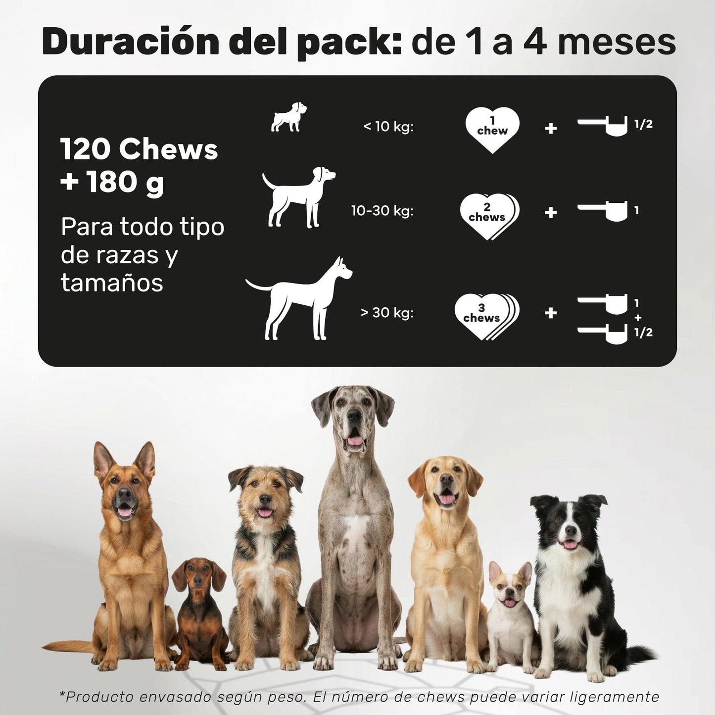 Pack Calmante + Polvo Dental Para Perros. Suplementos Mascotas. 120 Masticables Y 180 G. Natuva Pets_4