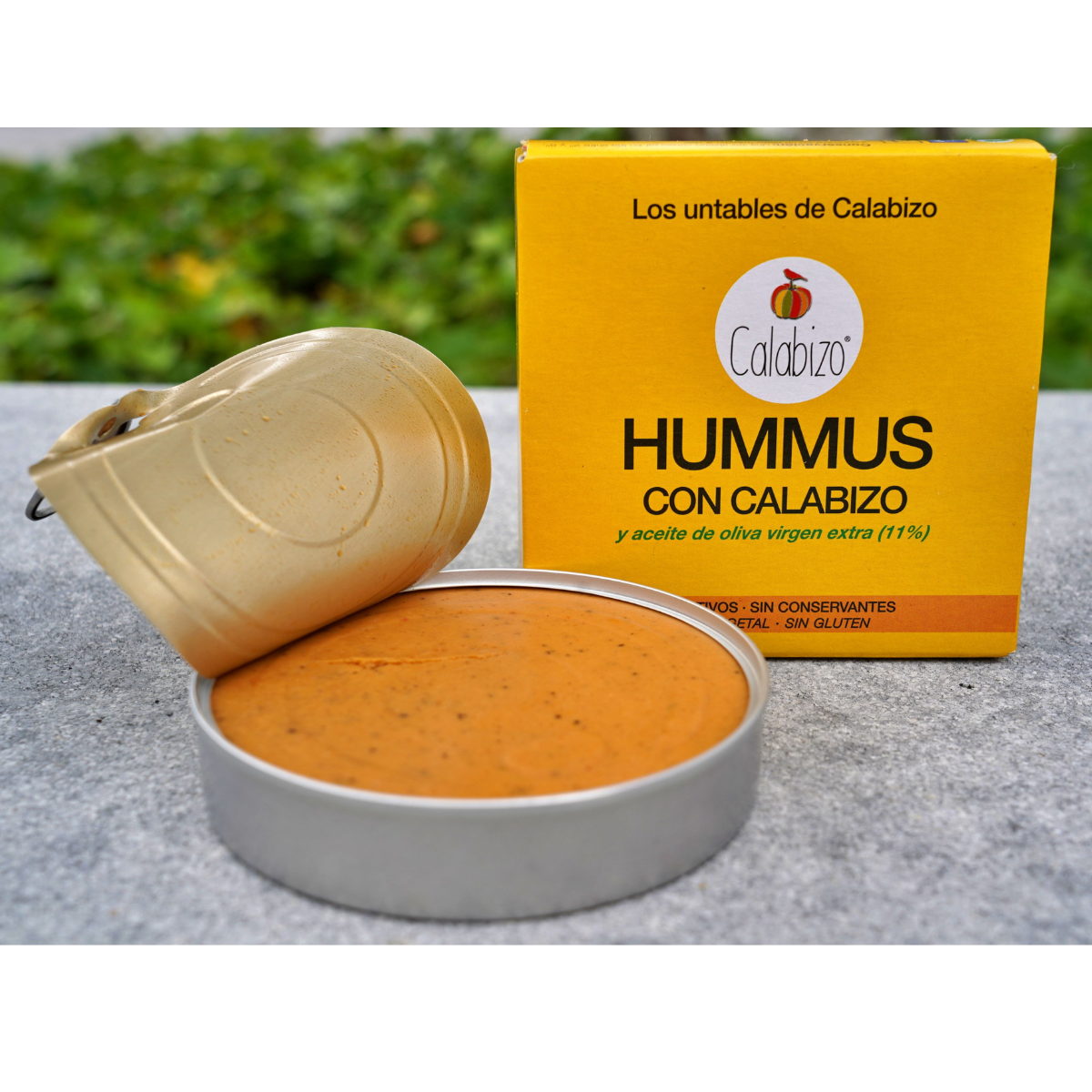 Homus com Calabizo Lata em caixa 120 g