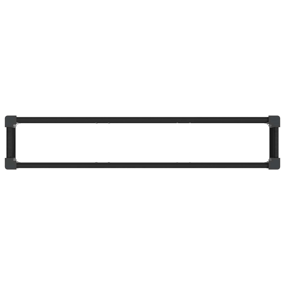 Arriate Elevado Negro 150 X 30 X 72 Cm Wpc Y Aluminio_4