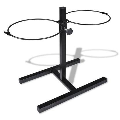 Vidaxl Soporte De Alimentación Ajustable Mascota 2x4.1l Tazón Inoxidable_5