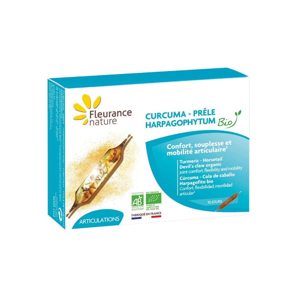 Cúrcuma Harpagófito Cola De Caballo Eco Fleurance Nature 10 Ampollas_0