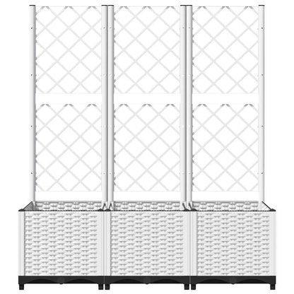 Macetero De Jardín Blanco 120 X 40 X 136 Cm_3