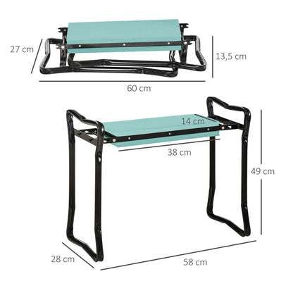 Outsunny Taburete Reclinatorio De Jardín Portátil Y Plegable Carga 150kg_2