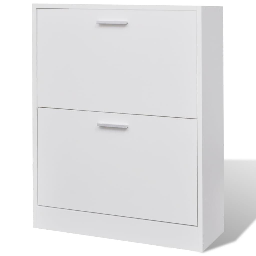 Mueble Zapatero Blanco Con 2 Compartimentos / Vetonek_2