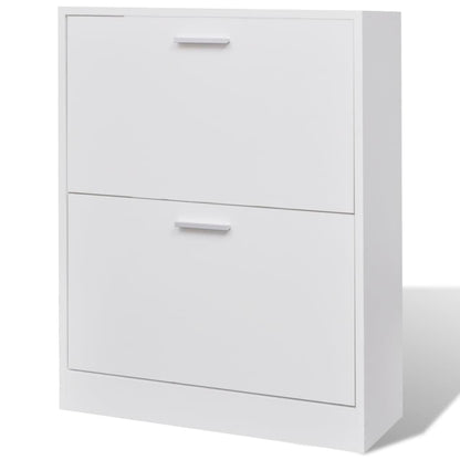 Mueble Zapatero Blanco Con 2 Compartimentos / Vetonek_2