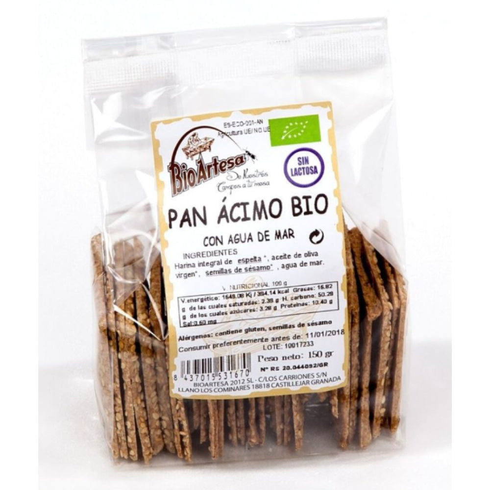 Pan Ácimo De Espelta Integral Con Sésamo Bio 150 Gr_0
