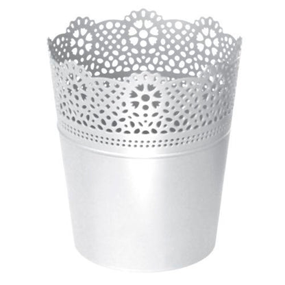 Maceta Lace , Dimensiones (mm) 160x160x185, Color Blanco